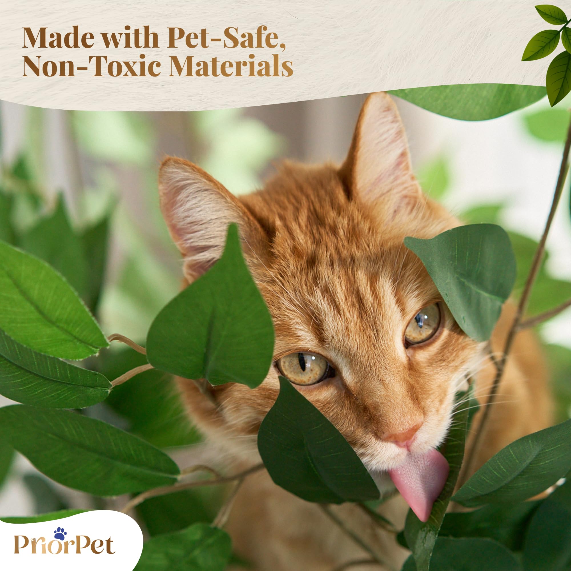 PRIORPET natural-look design blends with home decor.