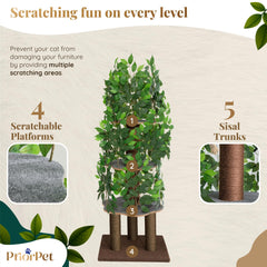 PRIORPET non-toxic-leaves add natural look with pet-safe appeal.
