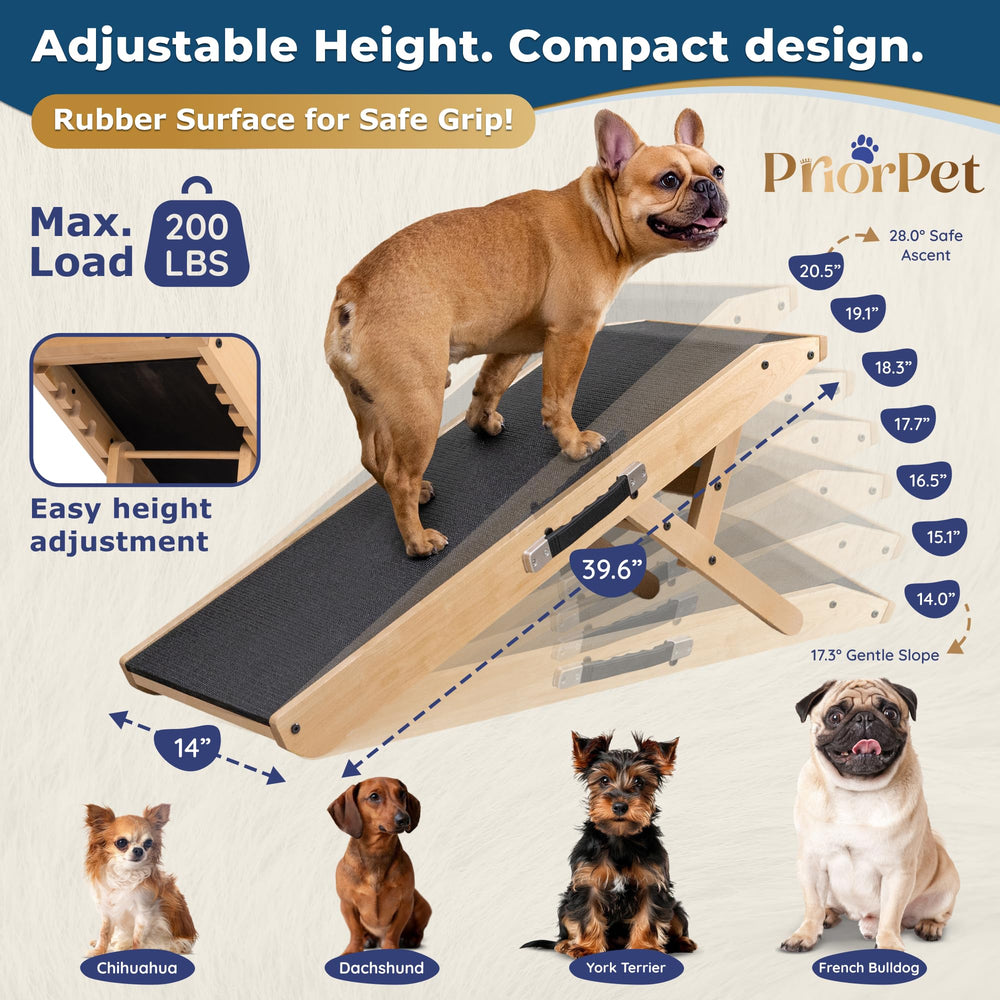 PRIORPET birchwood ramp folded flat for easy storage after use