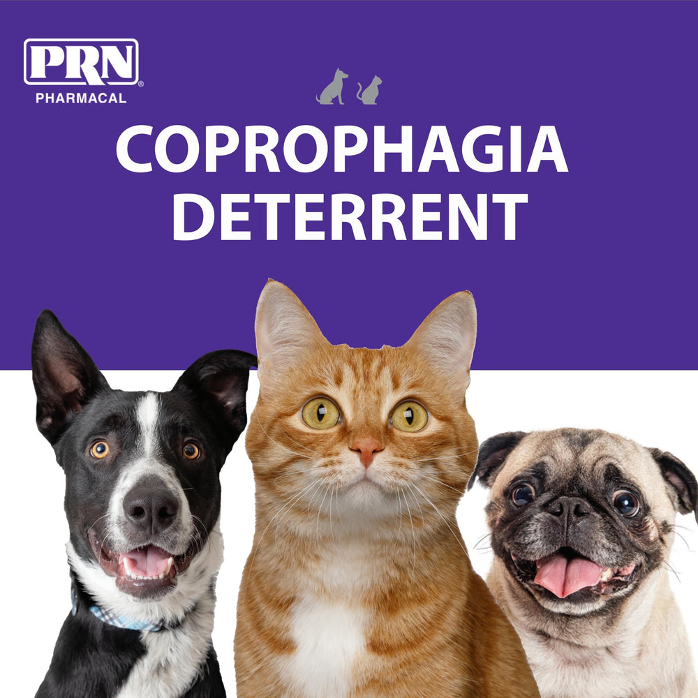 PRN CoproBan packaging display for pet owners seeking easy deterrent option.