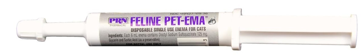 PRN Pet-Ema cat enema disposable syringe for gentle at-home use