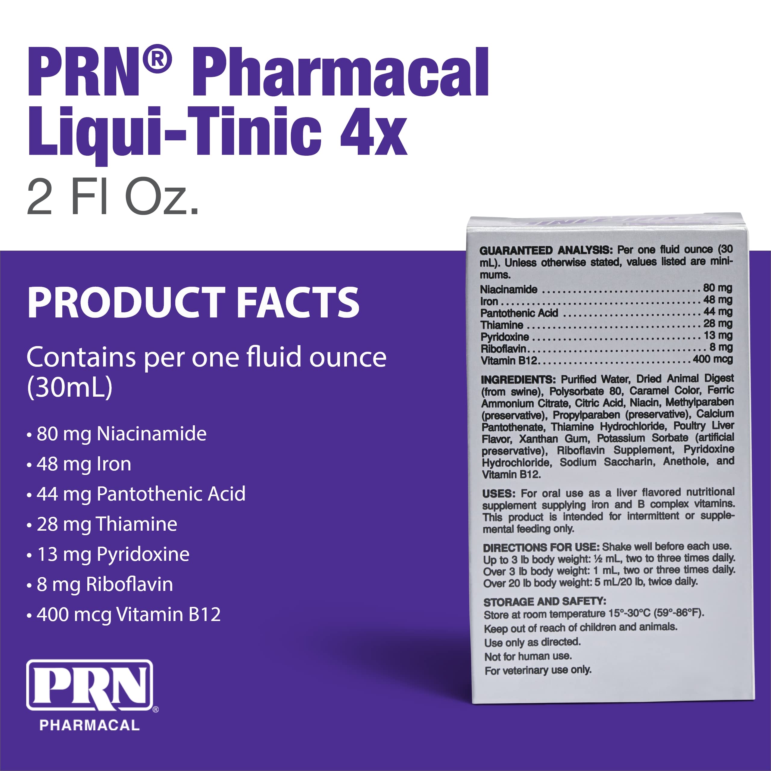 PRN Liqui-Tinic 4X dropper demonstrates easy daily dosing