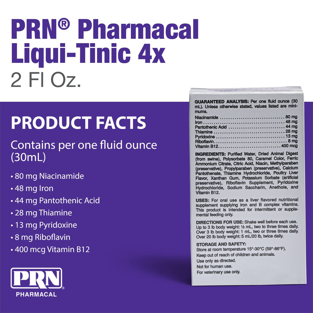 PRN Liqui-Tinic 4X dropper demonstrates easy daily dosing