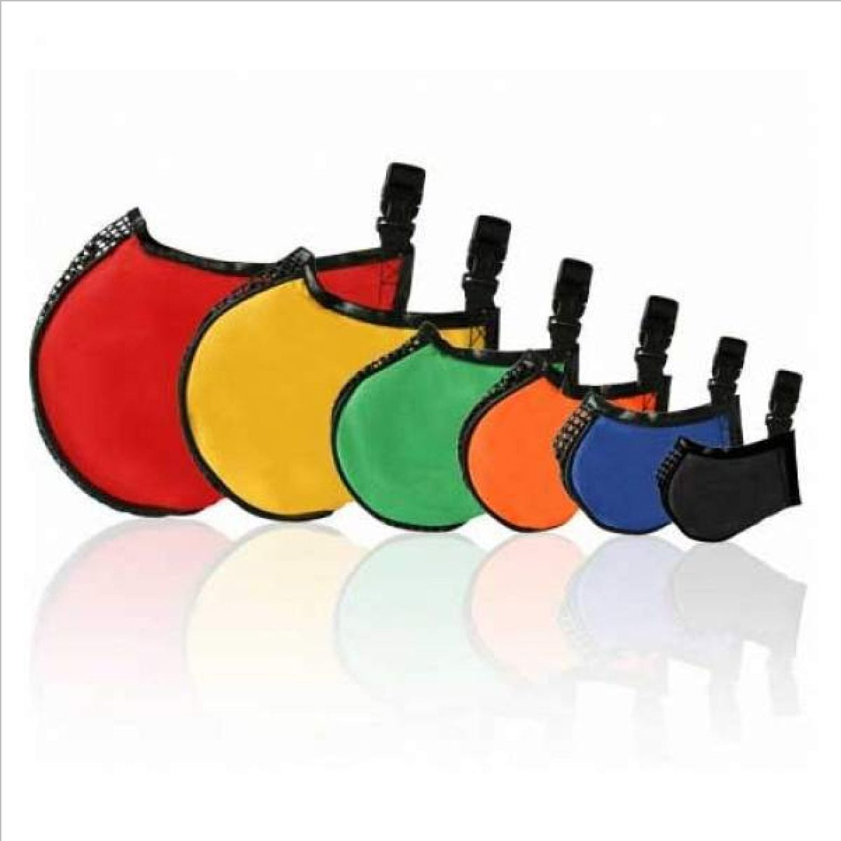 Pro Guard Softie Muzzle six-pack showing comfortable, breathable design for safe dog interactions.