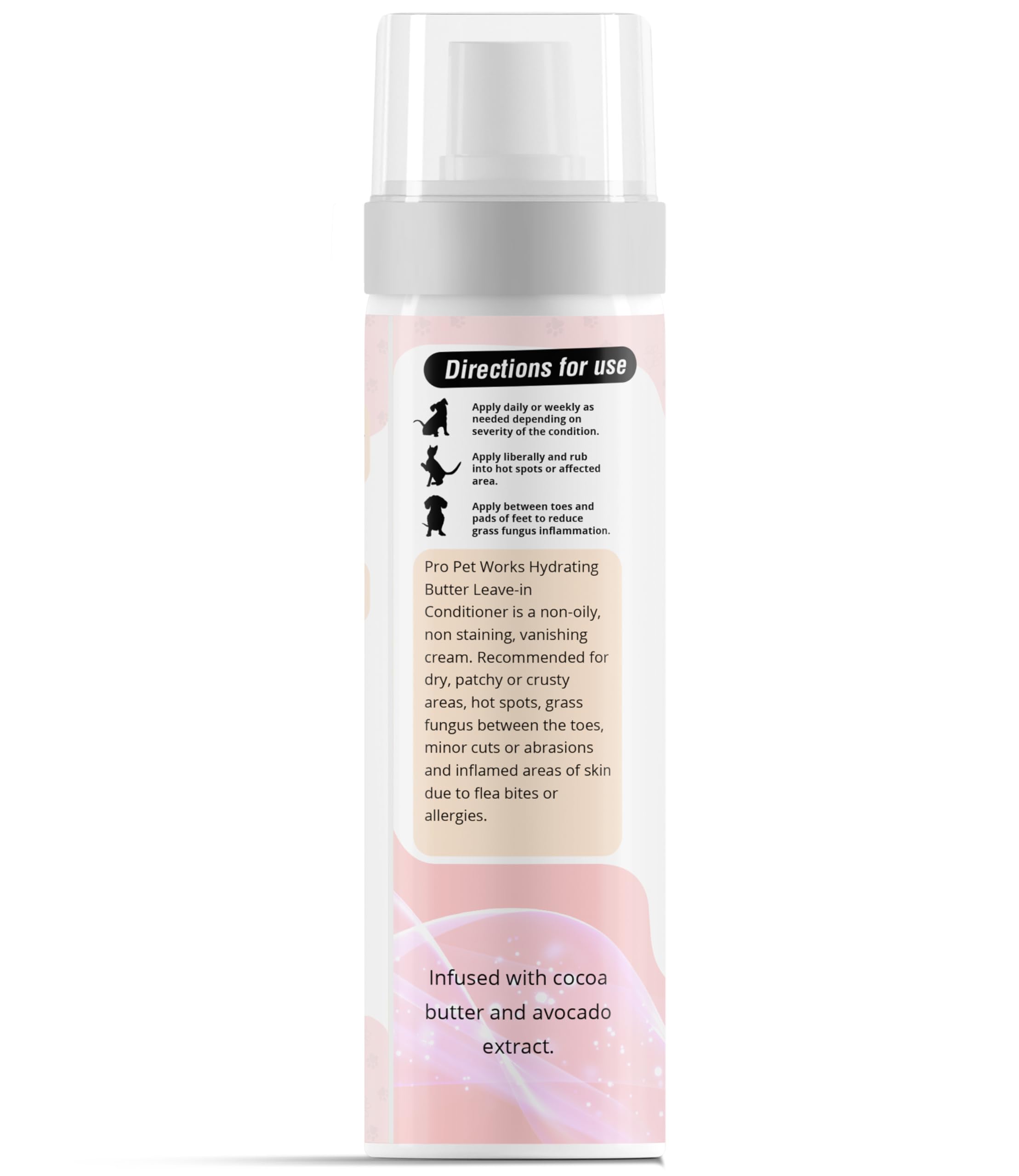 Pro Pet Works Hot Spot Cream application on a dog or cat soothes irritation.