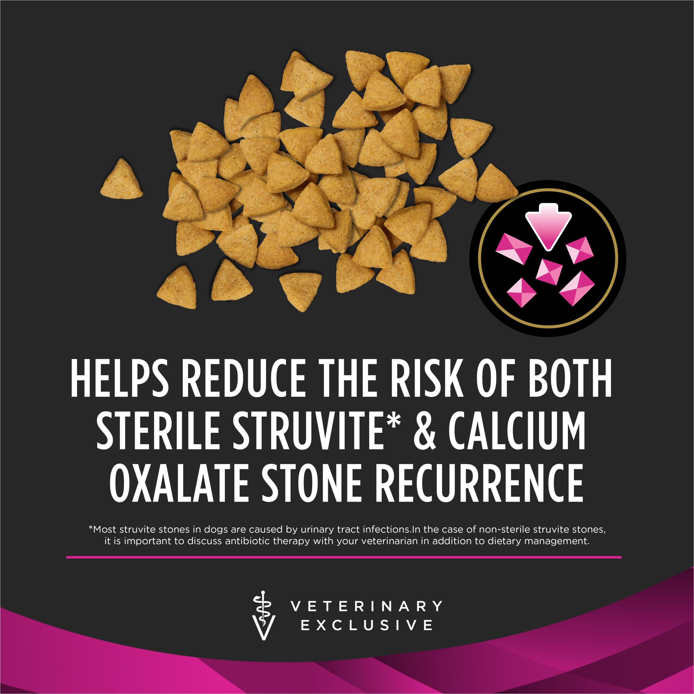 Purina Pro Plan Veterinary Diets Urinary Ox/St kibble for adult dogs' daily diet.