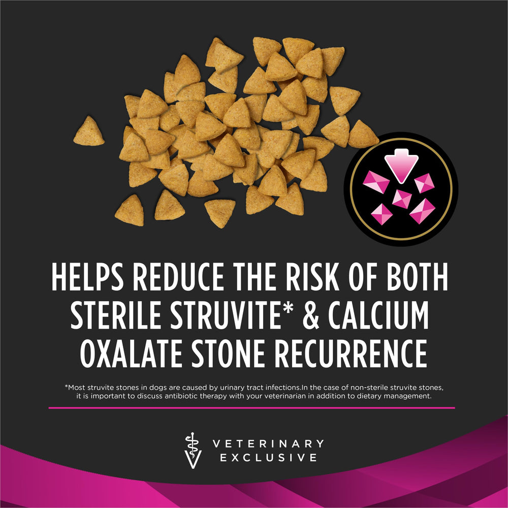 Purina Pro Plan Veterinary Diets Urinary Ox/St kibble for adult dogs' daily diet.