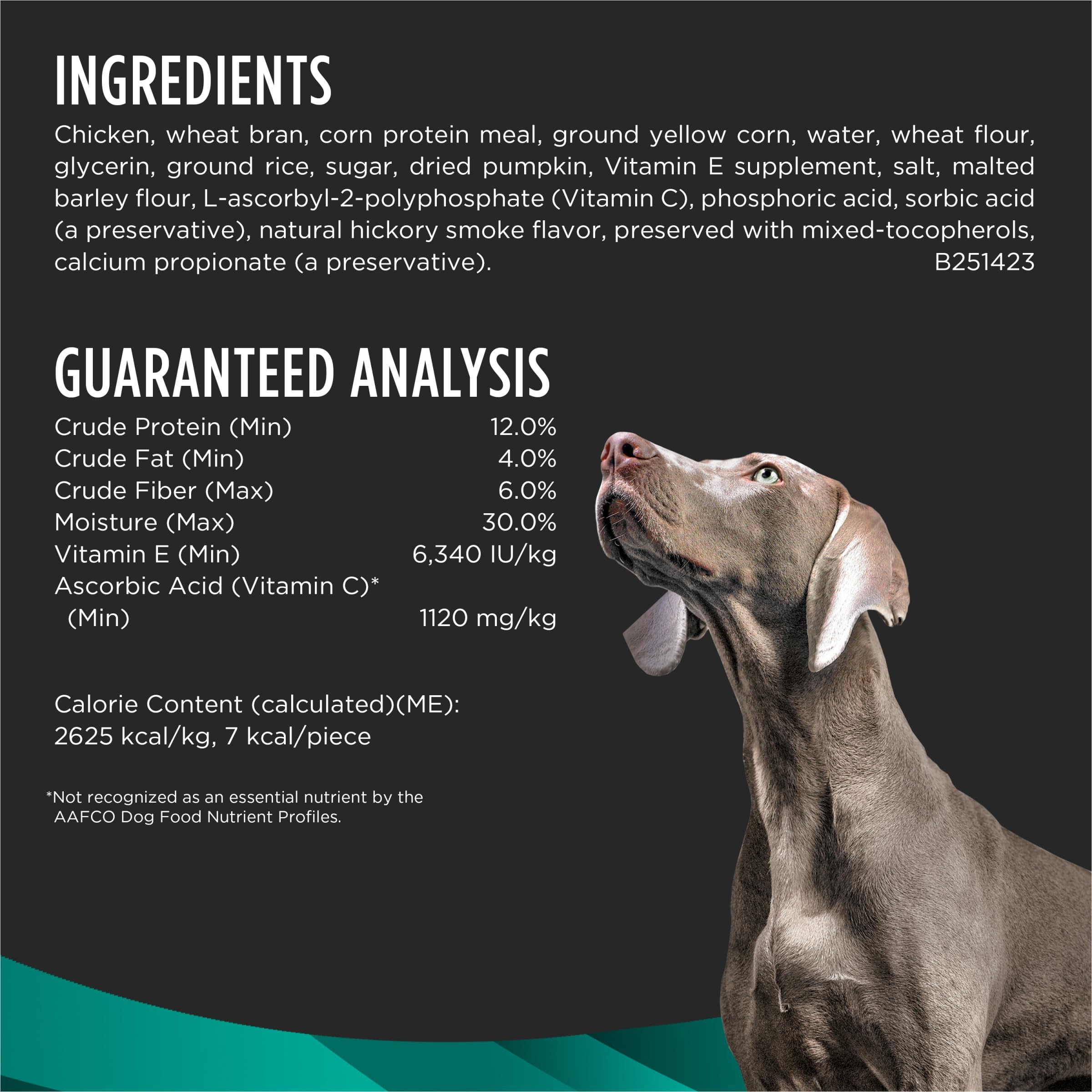 No artificial colors or flavors in Pro Plan Digestive Health Bites