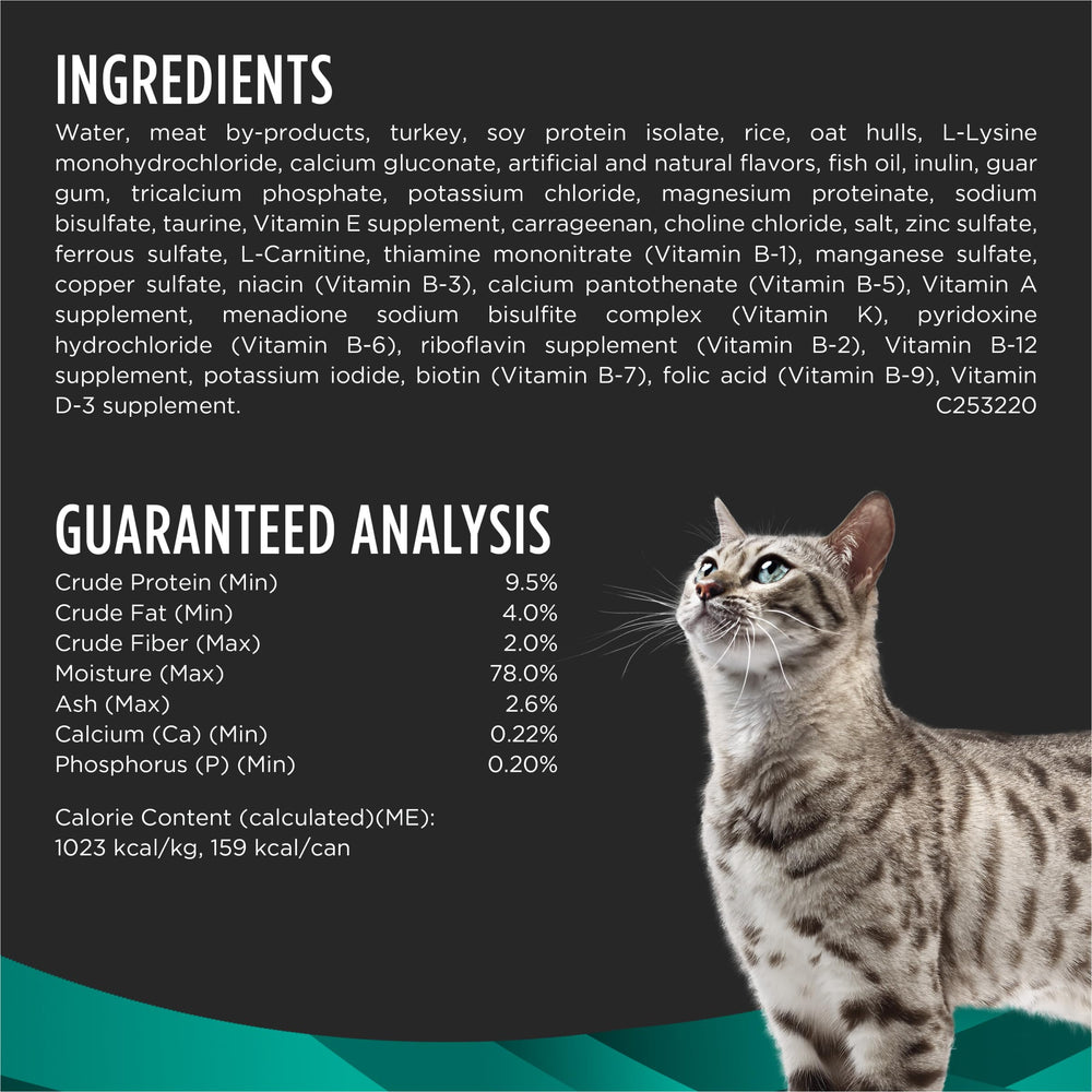 Purina Pro Plan Veterinary Diets EN Gastroenteric Feline Formula urinary health benefit highlighted.
