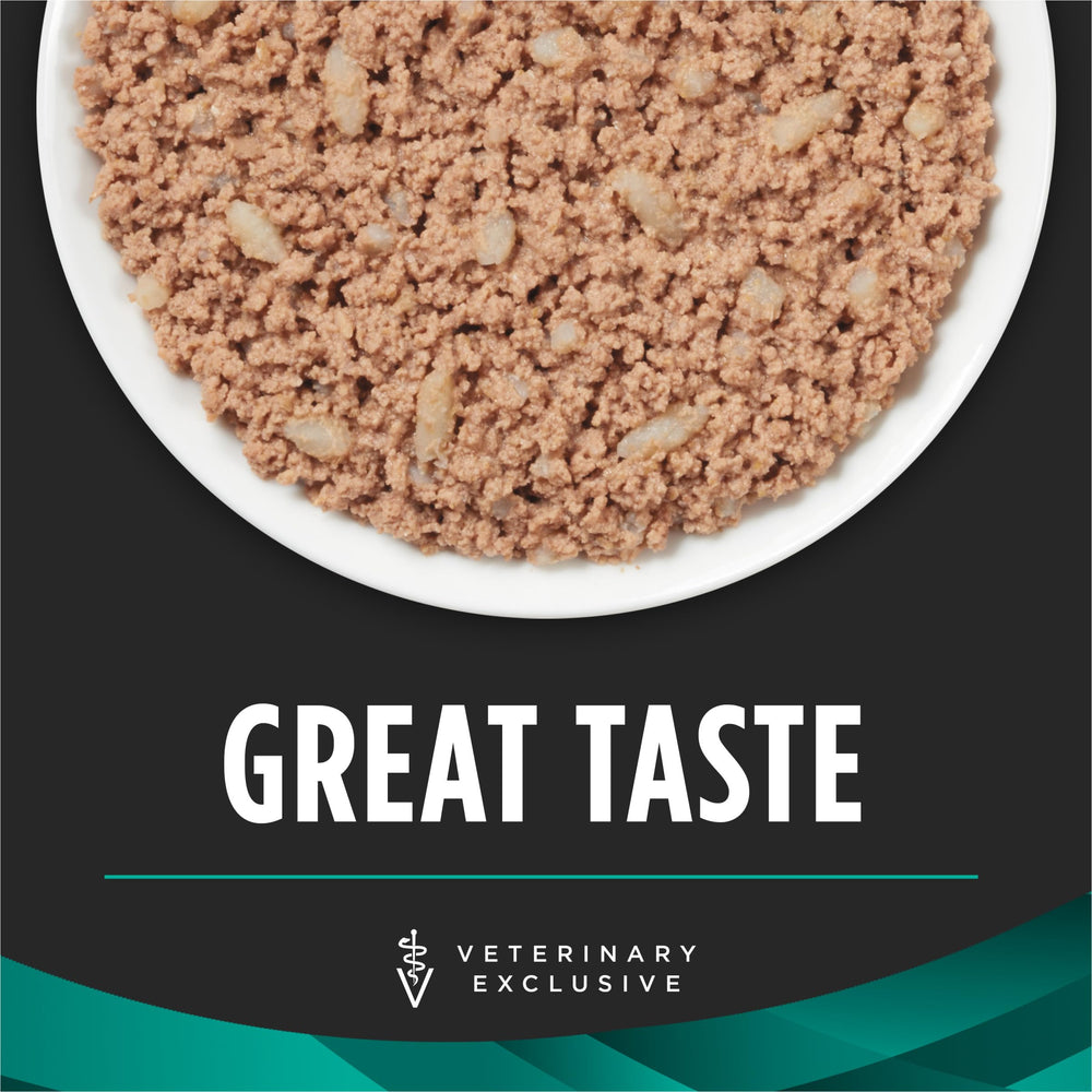 Purina Pro Plan Veterinary Diets EN Gastroenteric Feline Formula wet cat food served in a bowl supports feeding.