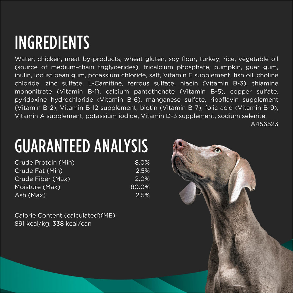 Pro Plan Veterinary Diets Savory Selects Gastroenteric can with gravy, a tasty option for picky eaters.