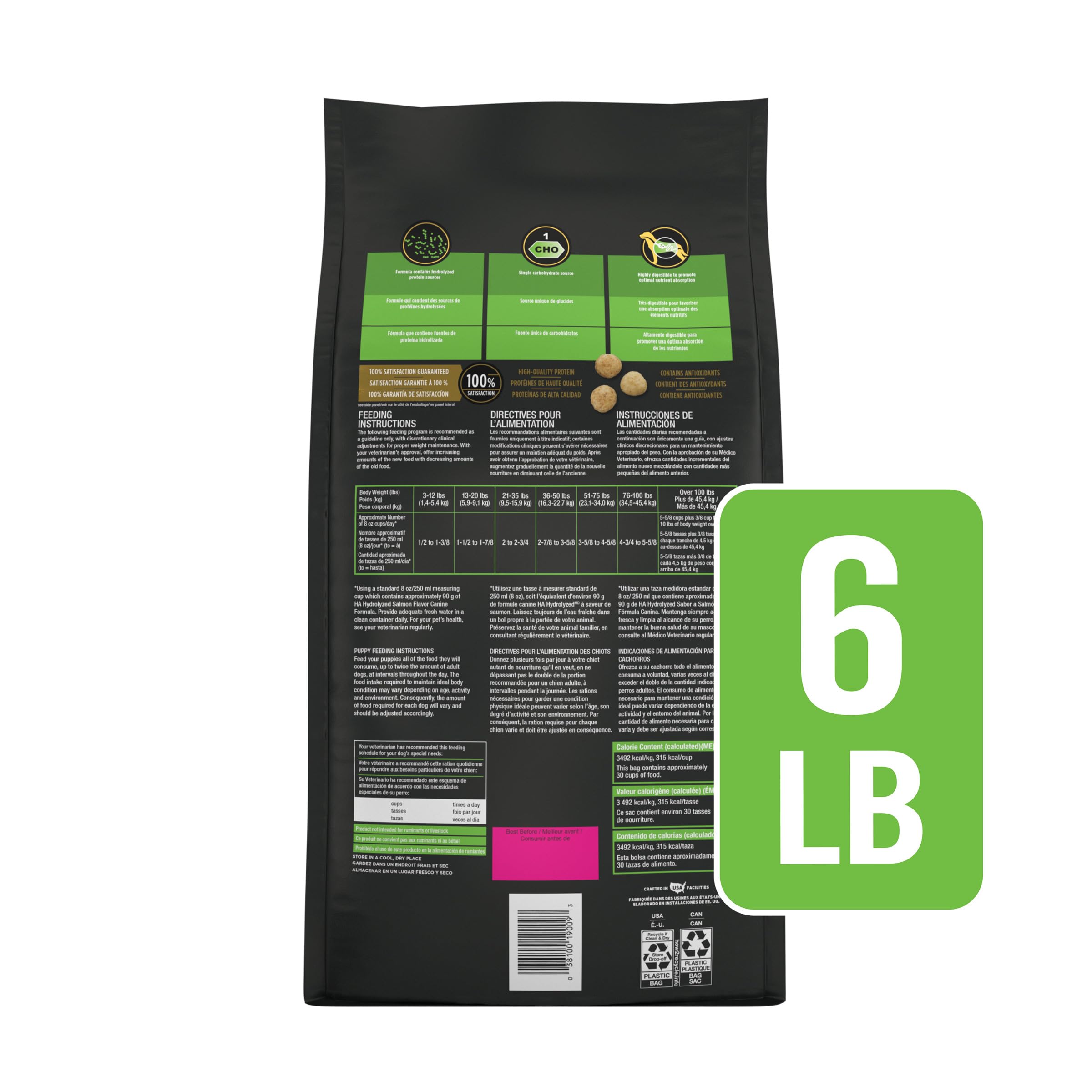 Pro Plan Veterinary Diets HA hydrolyzed salmon dry digestive-health focus with clinically inspired formula.