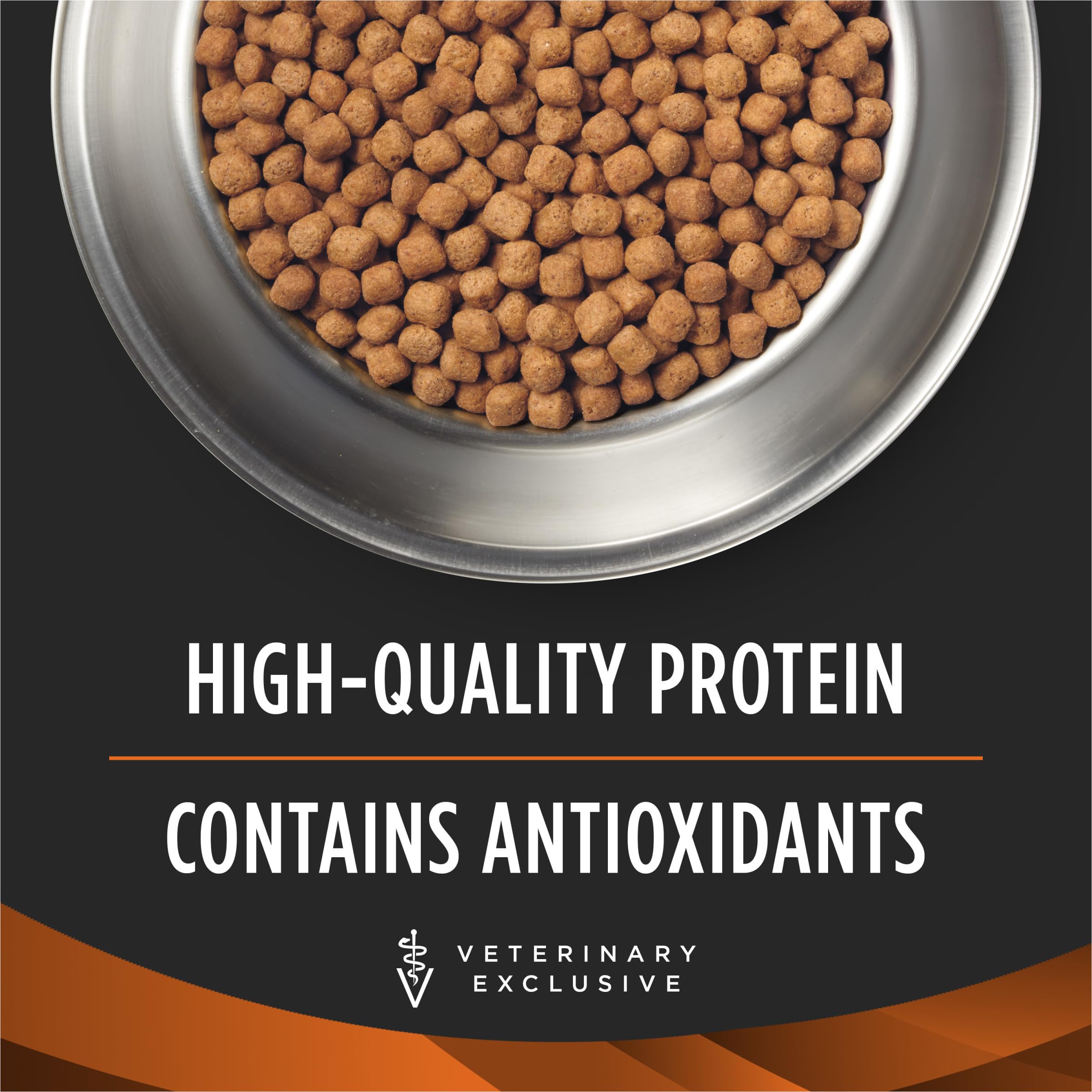 Pro Plan OM Metabolic Response Plus Joint Mobility kibble texture closeup shows high-protein morsels