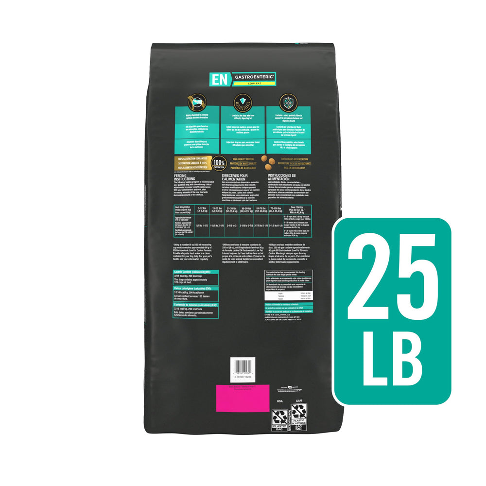 Large 25 lb bag label emphasizing easy, digestible nutrition.