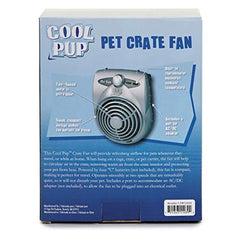 Pro Select Cool Pup Crate Fan front view showing compact design