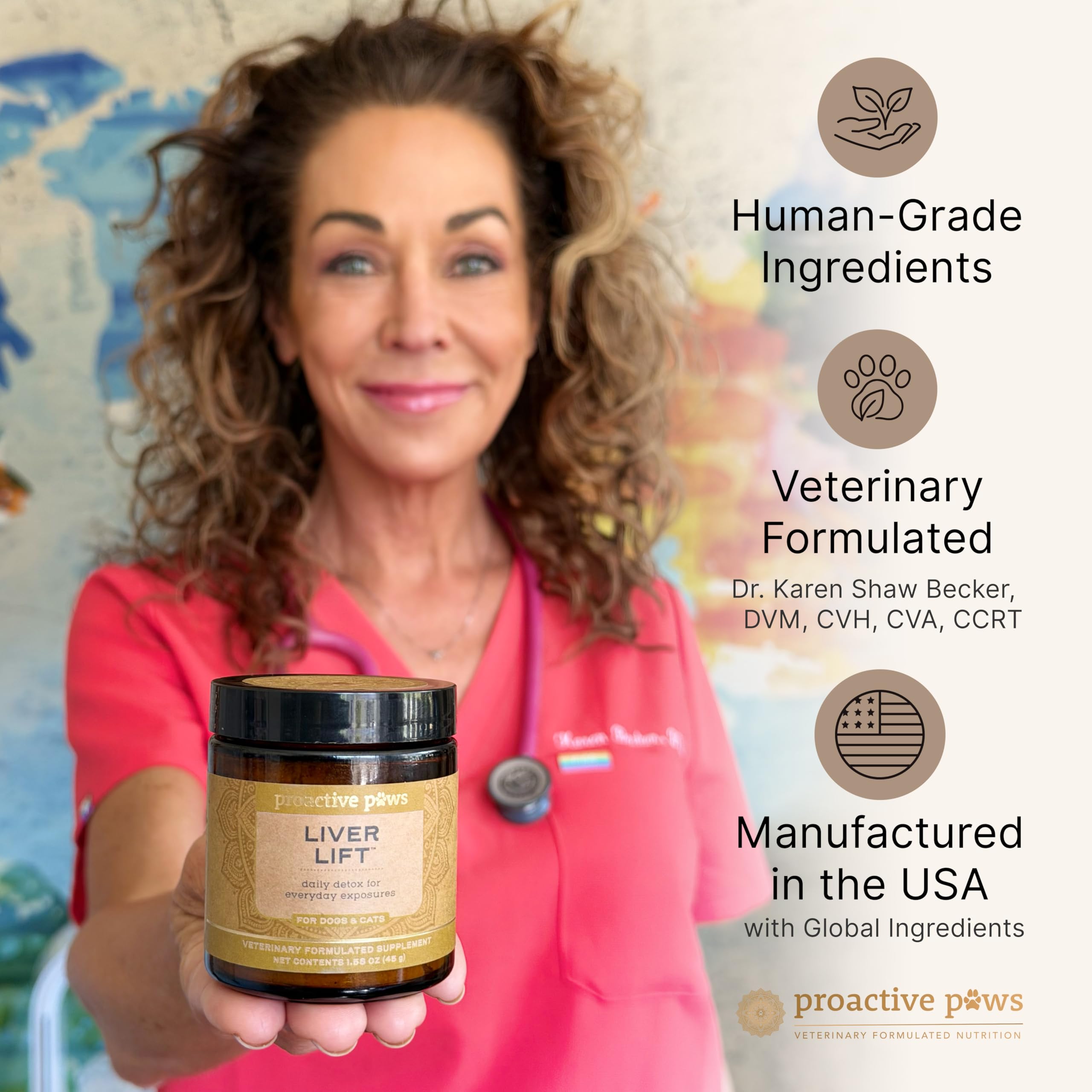 Proactive Paws Liver Lift dogs and cats on a daily wellness routine