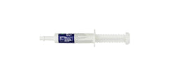 Dosing scene with Probios BIOMAC Microbiotic Gel for Horses for simple administration.
