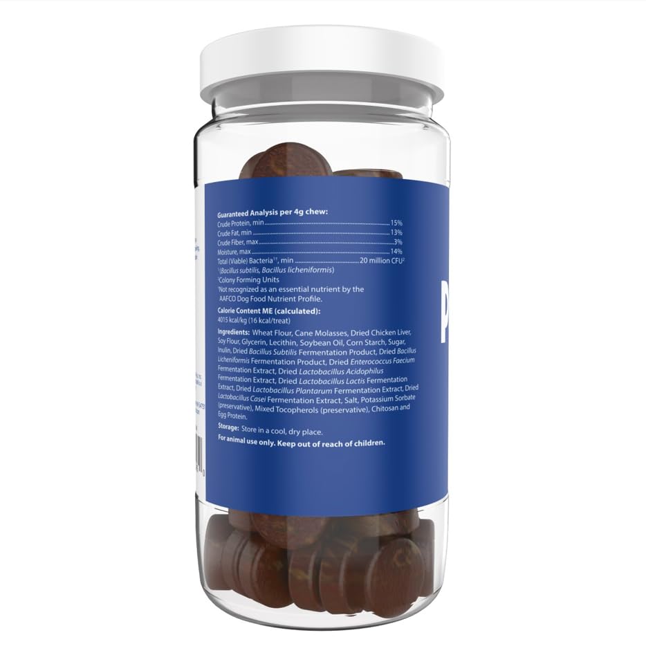 Probios for Dogs Soft Chews label emphasizes USA-made production quality.