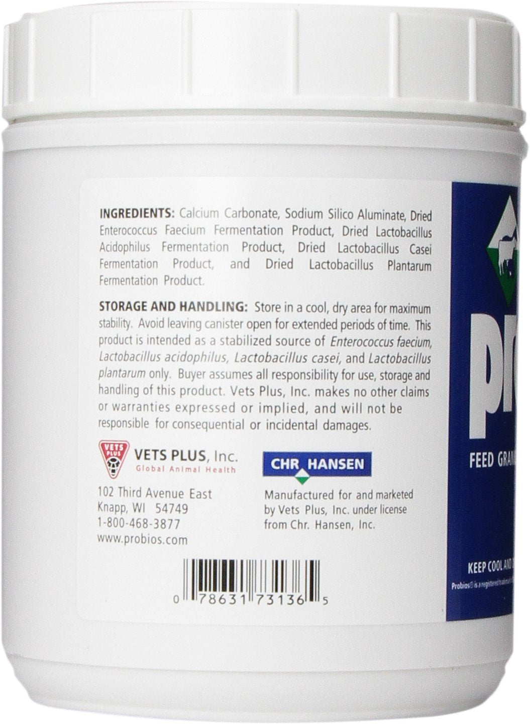 Probios feed granule daily dosing spoon enables easy top-dress for digestion