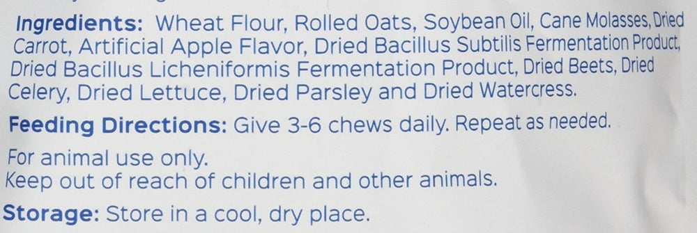 Probios horse treats served in a stable with a horse ready to enjoy