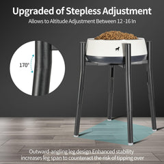 PROERR stand demonstrates 8-12 inch bowl width compatibility.