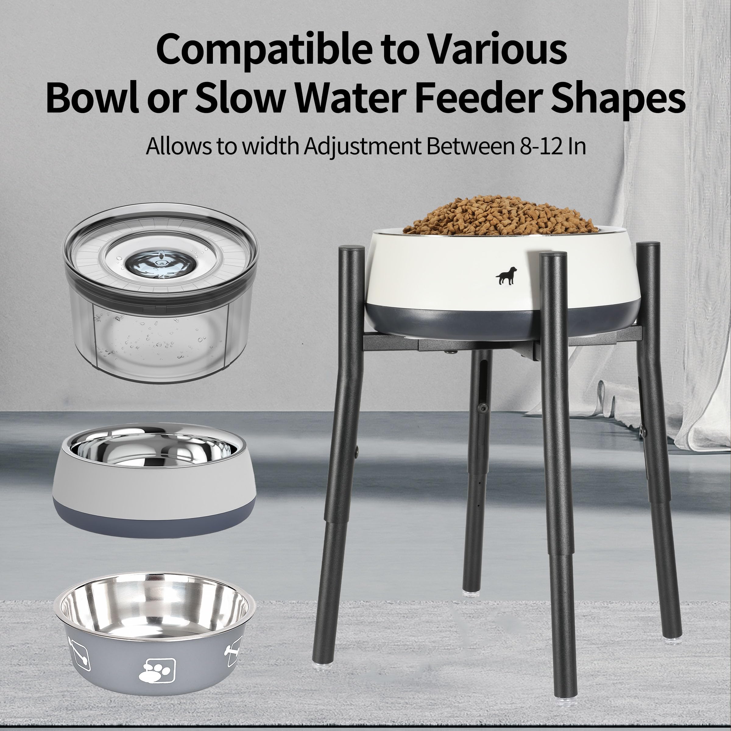 PROERR raised stand shows outward-angled legs for enhanced stability.