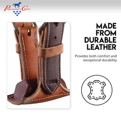 Professional's Choice The Dare Cribbing Control Collar durable leather build for long-lasting barn use.