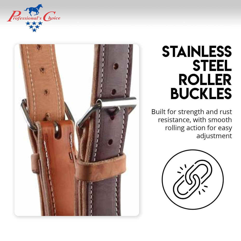 Professional's Choice The Dare Cribbing Control Collar removable fleece cover adds all-day comfort.