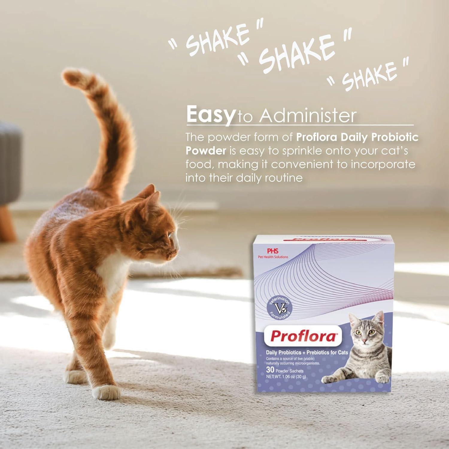 Proflora veterinarian-formulated prebiotics boost probiotic balance in cats