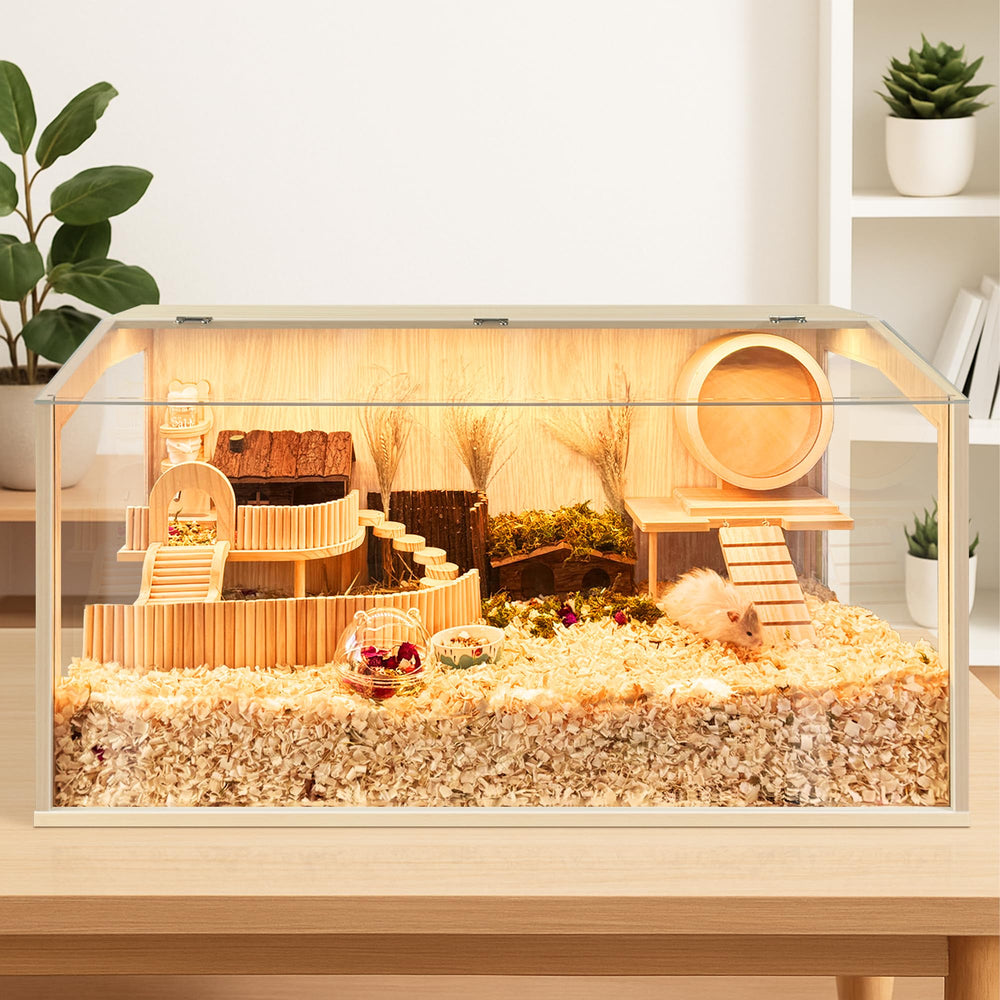PROLEE hamster cage with acrylic sheets for clear viewing