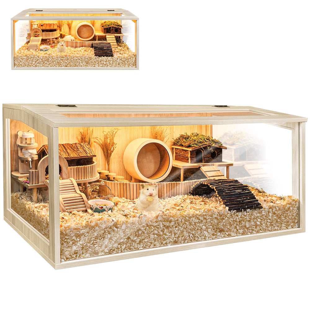 PROLEE hamster cage chewproof openable top for easy access and safe chewing resistance