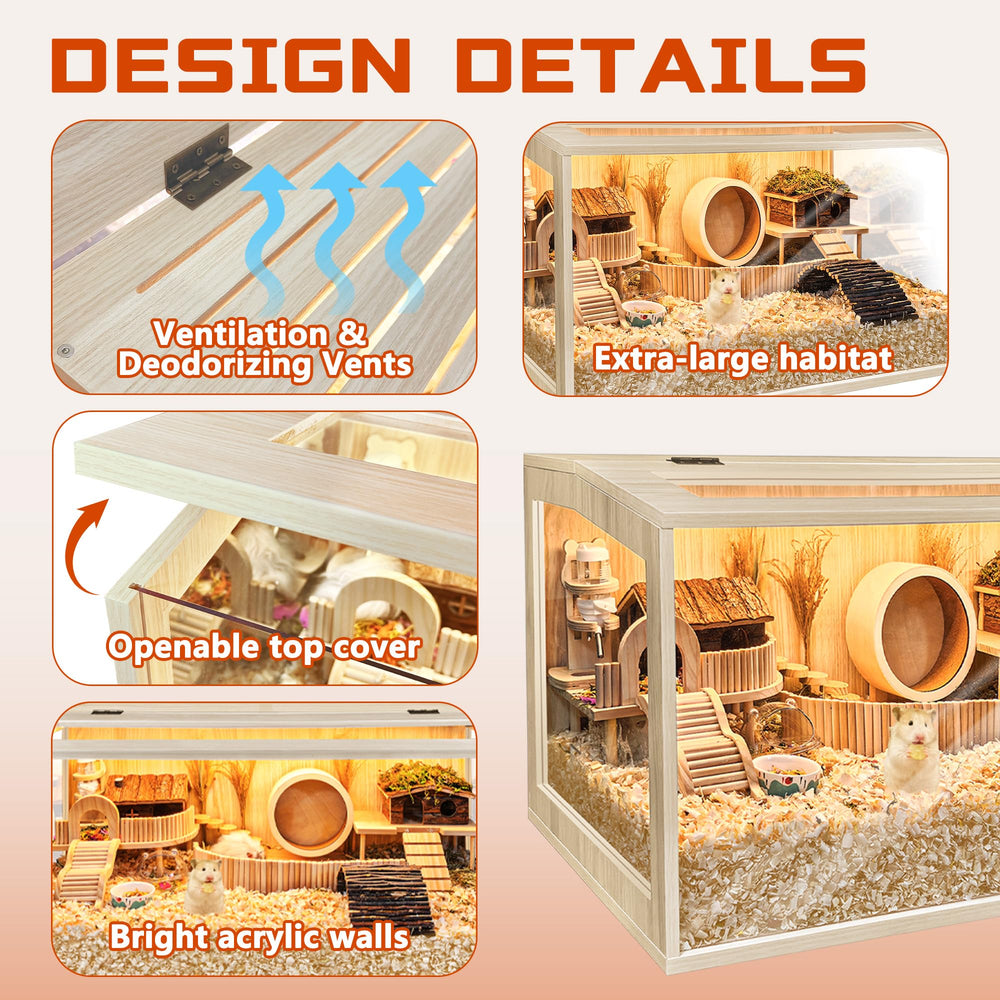 PROLEE cage ventilation tops keep air fresh and odors reduced.
