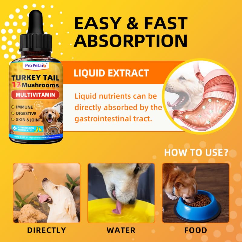 Dog enjoying ProPetail supplement for daily vitality