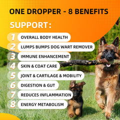 ProPetail turkey tail 3000mg label highlighting immune support