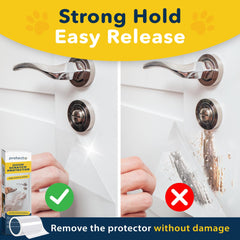 PROTECTO cut-to-fit sheets on curved frames for flexible edge protection.
