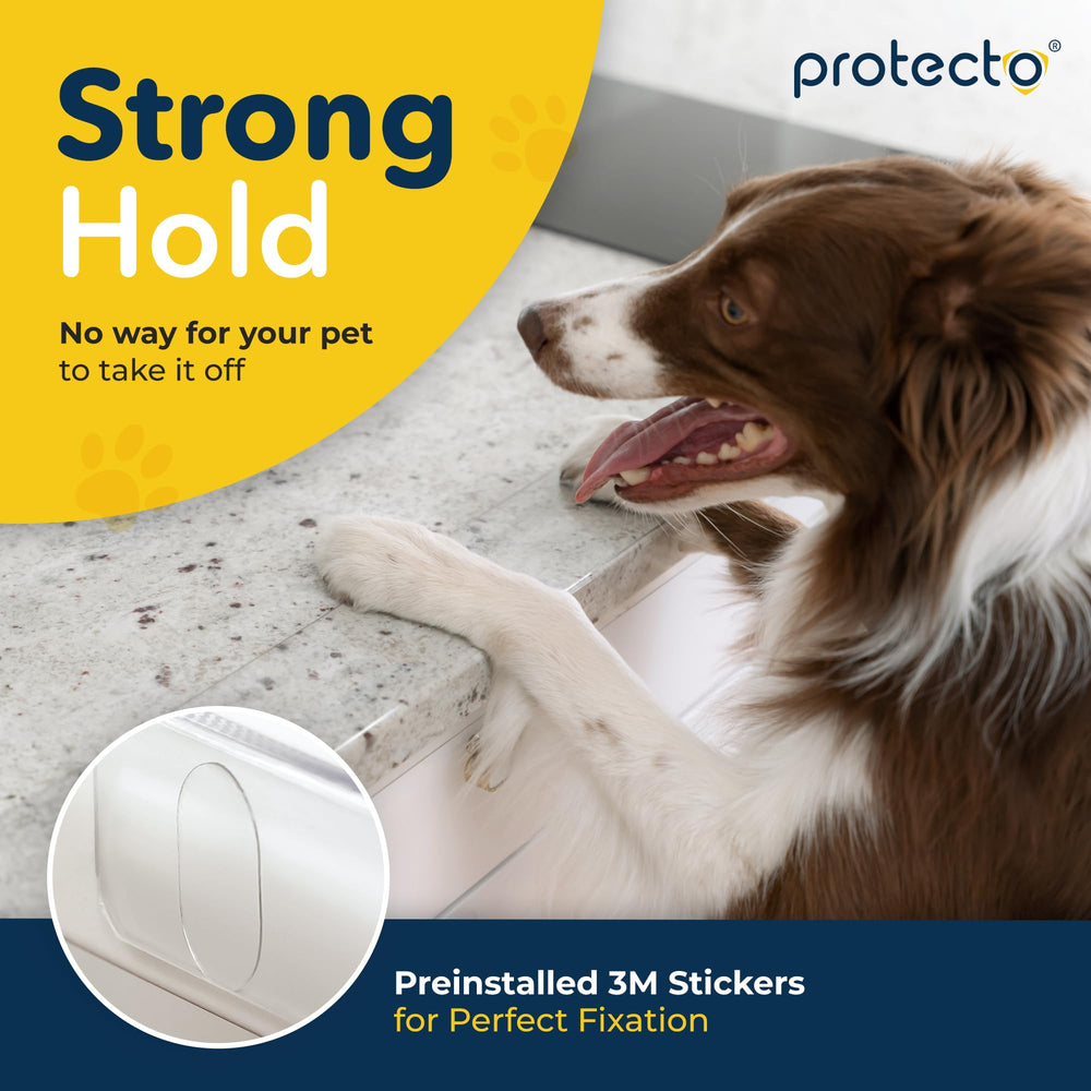 Protecto scratch-proof window guard keeps finishes pristine for cats and dogs.