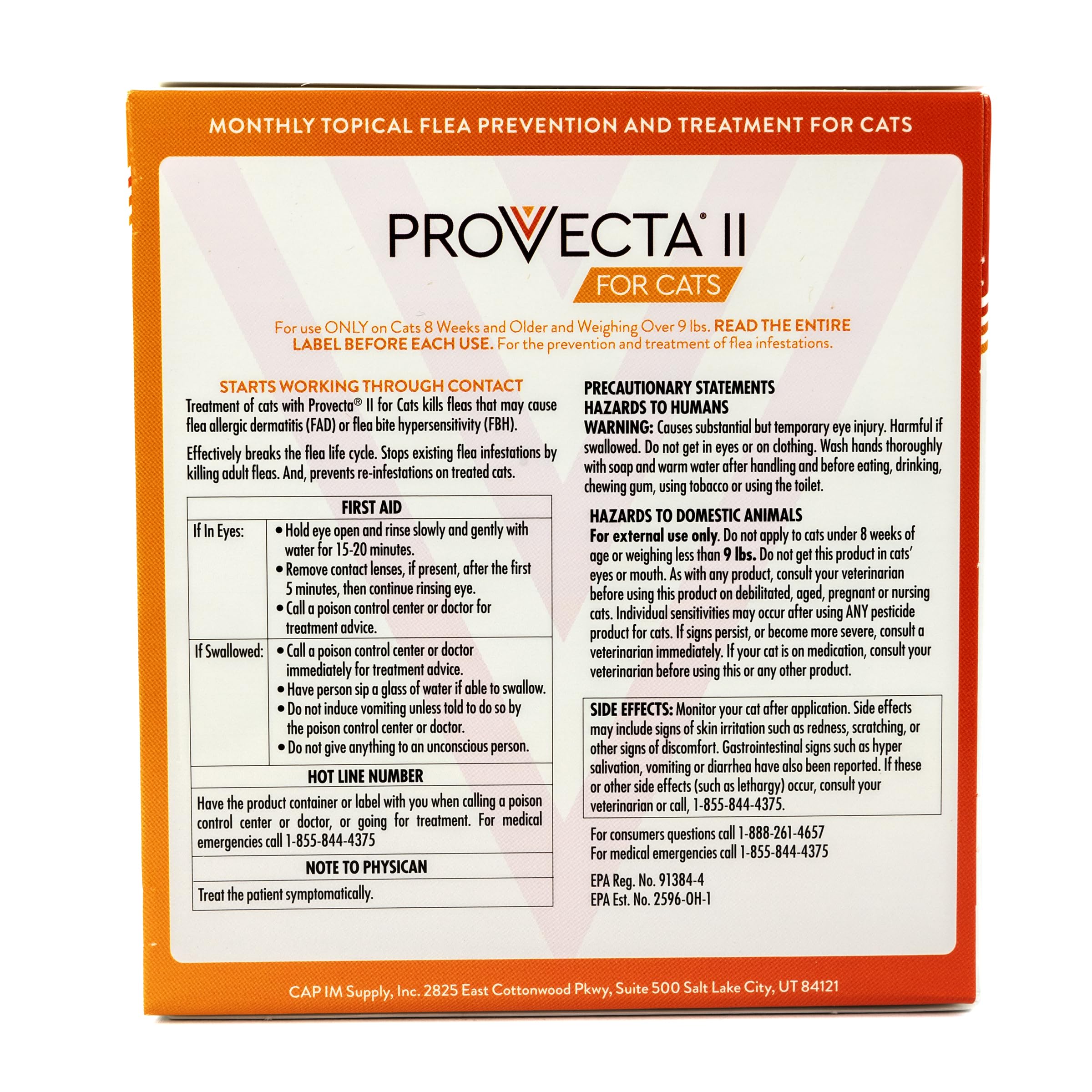 Provecta II becomes waterproof after 24 hours to help coat stay dry.