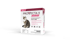PROVECTA package-4-month-supply highlights long-lasting flea protection for small cats.