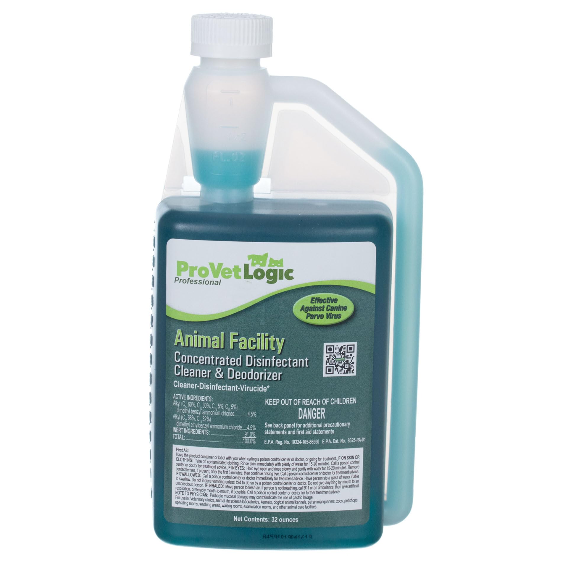ProVetLogic AcuPro bottle for precise dosing and efficient disinfection.
