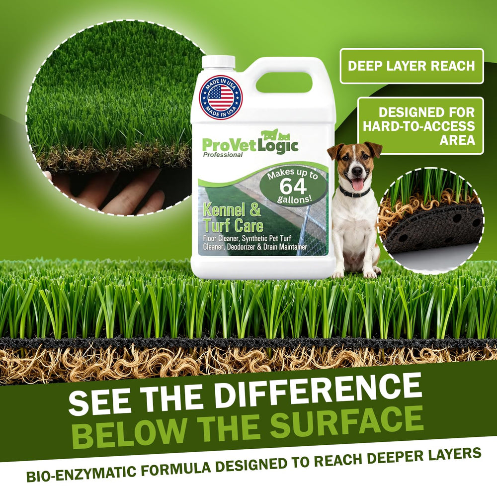 ProVetLogic odor elimination effect reduces kennel smells and keeps areas fresh.