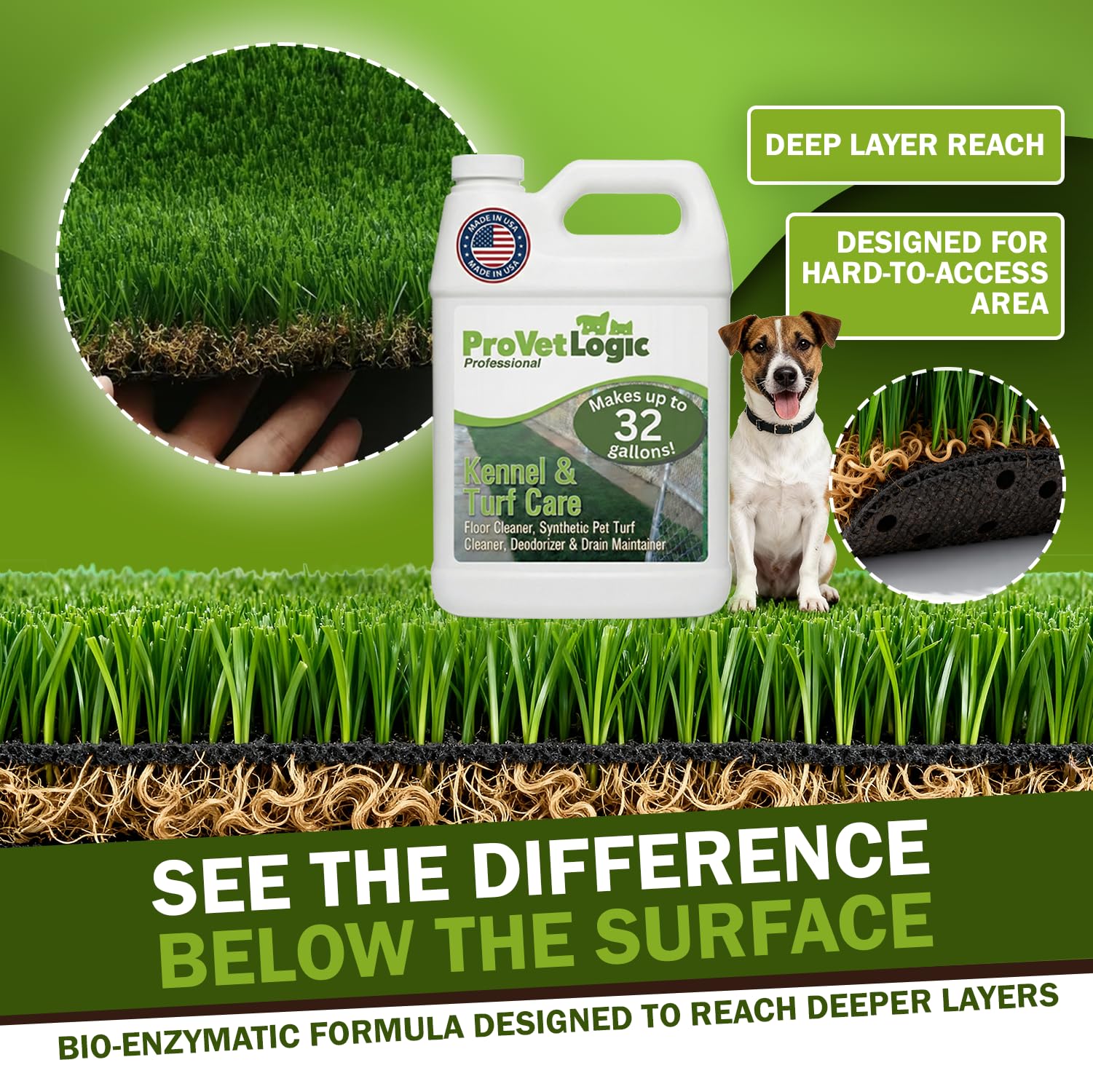 ProVetLogic Organic waste degrader reduces buildup in busy animal spaces