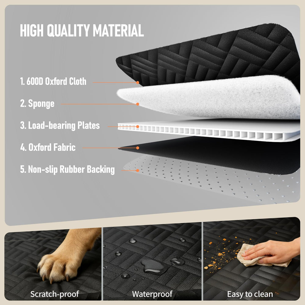 PROZAR expanded space design creates a cozy car bed for pets.