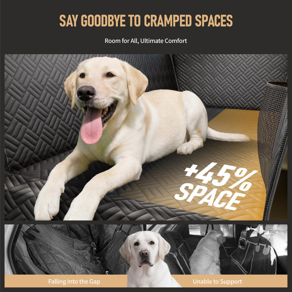 PROZAR dog car seat cover hammock design secures pets during travel