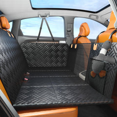 PROZAR dog car seat cover with hard bottom providing strong backseat support and stability