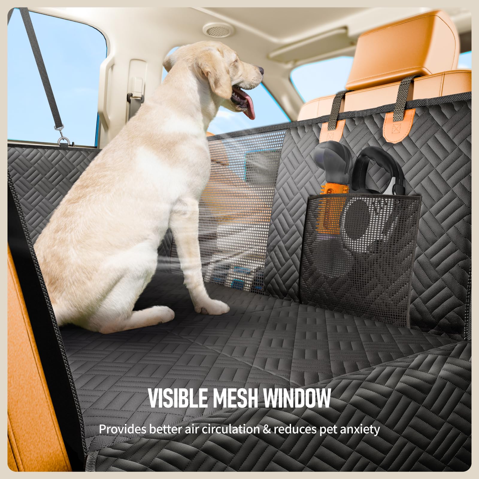PROZAR storage pockets keep toys and treats within reach.