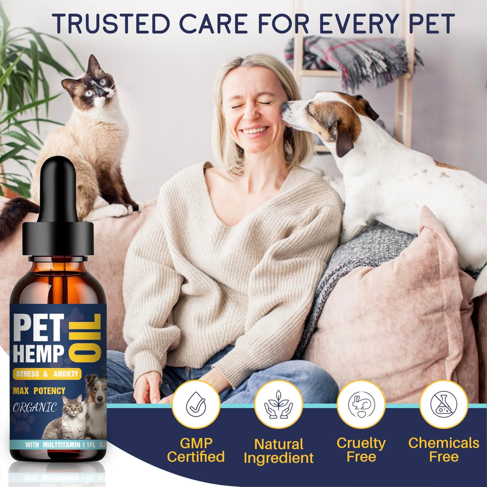 PROZIMA Hemp Oil for Dogs and Cats 3-Pack dosing guide helps owners track servings.