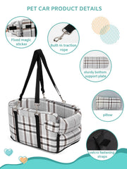 Prpeko center console dog seat strap design ensures secure installation
