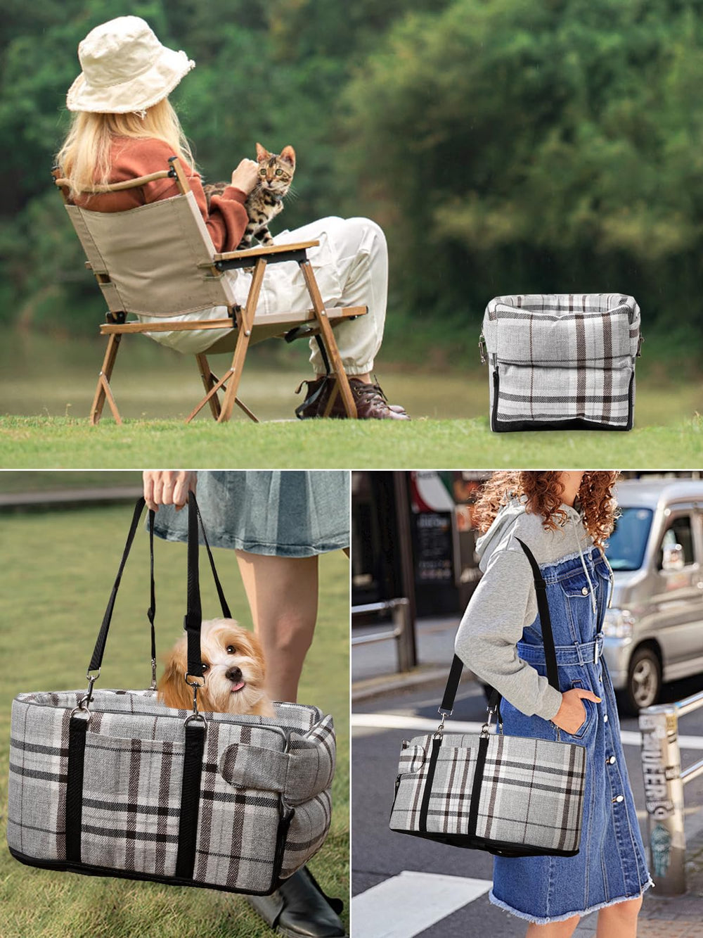 Prpeko size 17.7 x 10.2 x 8.6 inches fits dogs under 13 lbs