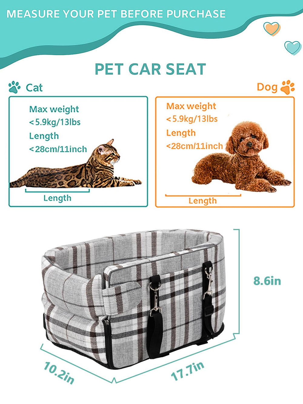 Prpeko soft washable cushion provides comfortable, easy-clean pet seating