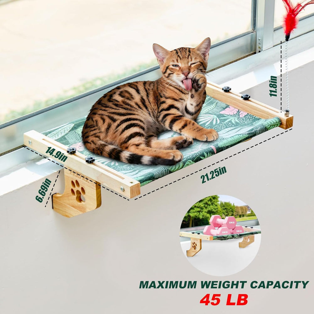 PRRPRR cat window perch removable cushion for easy cleaning and fresh lounging